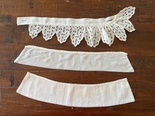 Vintage 3 Ivory Child's Collar Detachable