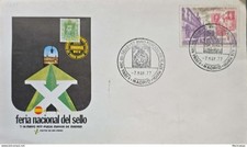 KV)1977 SPAIN, COMMEMORATIVE PHILATELIC COVER OF THE NATIONAL STAMP FAIR, SENT F