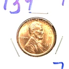 1939 lincoln wheat cent penny  BU