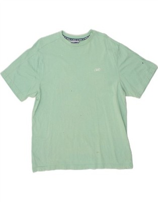 Reebok Herren T-Shirt Oberteil Large Grün Baumwolle BY50
