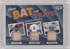 2022 Leaf Lumber Have Bat Will Travel Relics Navy Blue 2/4 Albert Pujols v9t
