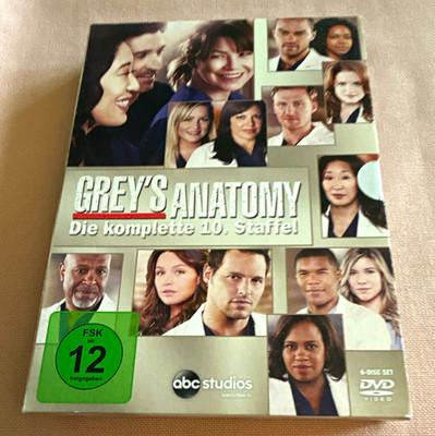 ABC Studios Grey's Anatomy komplette 10. Staffel DVD 6-Disc FSK 12 DE/EN UT
