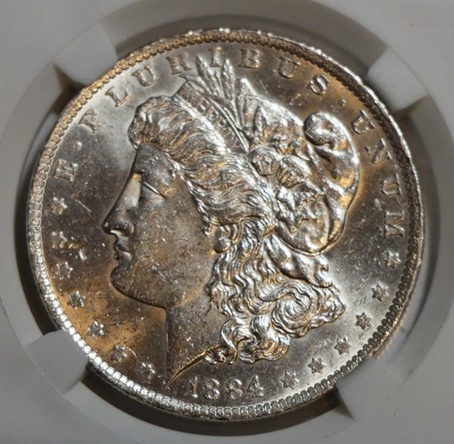 1884-O Morgan Silver Dollar $1 New Orleans Mint AU/BU