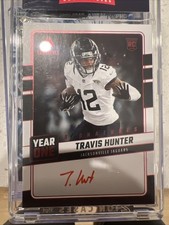 2025 Panini Luminance - Year One Signatures Travis Hunter #YOS-THR Red (AU, RC)