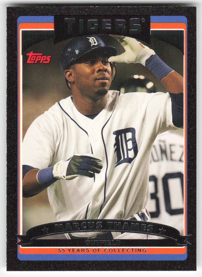 Marcus Thames 2006 Topps Updates & Highlights #UH60 Black #/55 57254
