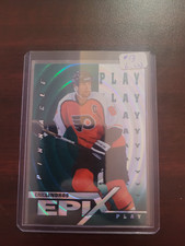 Eric Lindros ⭐ '97-98 PINNACLE EPIX PLAY ☘️EMERALD☘️ #E13 Flyers MINT