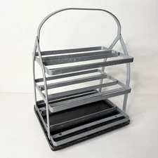 M Kamenstein Inc Spice Rack Rotating Rustic Farmhouse Metal