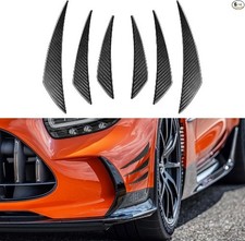 6-piece Car Spoiler Canards Kit Carbon Fiber Black Front Color Carbon Fiber 6-piece Car Spoiler Canards Kit Carbon Fiber Black Front Color Carbon Fiber