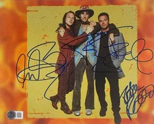 Porno For Pyros Fully Group Signed 8" x 10" Photo (3 Sigs) (Beckett/BAS)
