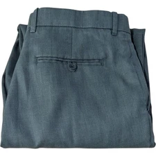 Perry Ellis Portfolio Folio Flex Grey Pants Dress Slacks Mens 34x32 Classic Fit