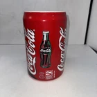 RARE-VINTAGE 2001 "COCA-COLA CAN" CERAMIC COOKIE JAR BY GIBSON 10" TALL No Lid