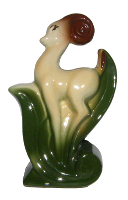 #ad Vtg Mid Century Modern Art Deco Style Pottery Planter Vase Gazelle Deer Doe MCM $39.99