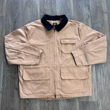 Levi's tan chore jacket with black collar Size L workwear chorejacket