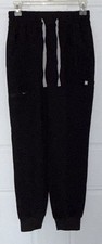 FIGS UMAN NURSE RELAXED FIT JOGGER BLACK CARGO SCRUB PANTS WOMENS XXS NWOT