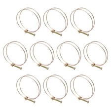 10Pcs 94-100mm Adjustable Double Wire Hose Clamp for Pump Hose