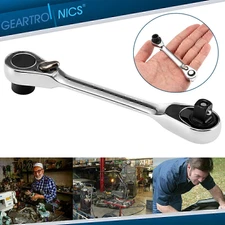 1/4 INCH MINI DOUBLE ENDED QUICK SOCKET RATCHET WRENCH ROD SCREWDRIVER BIT TOOL*