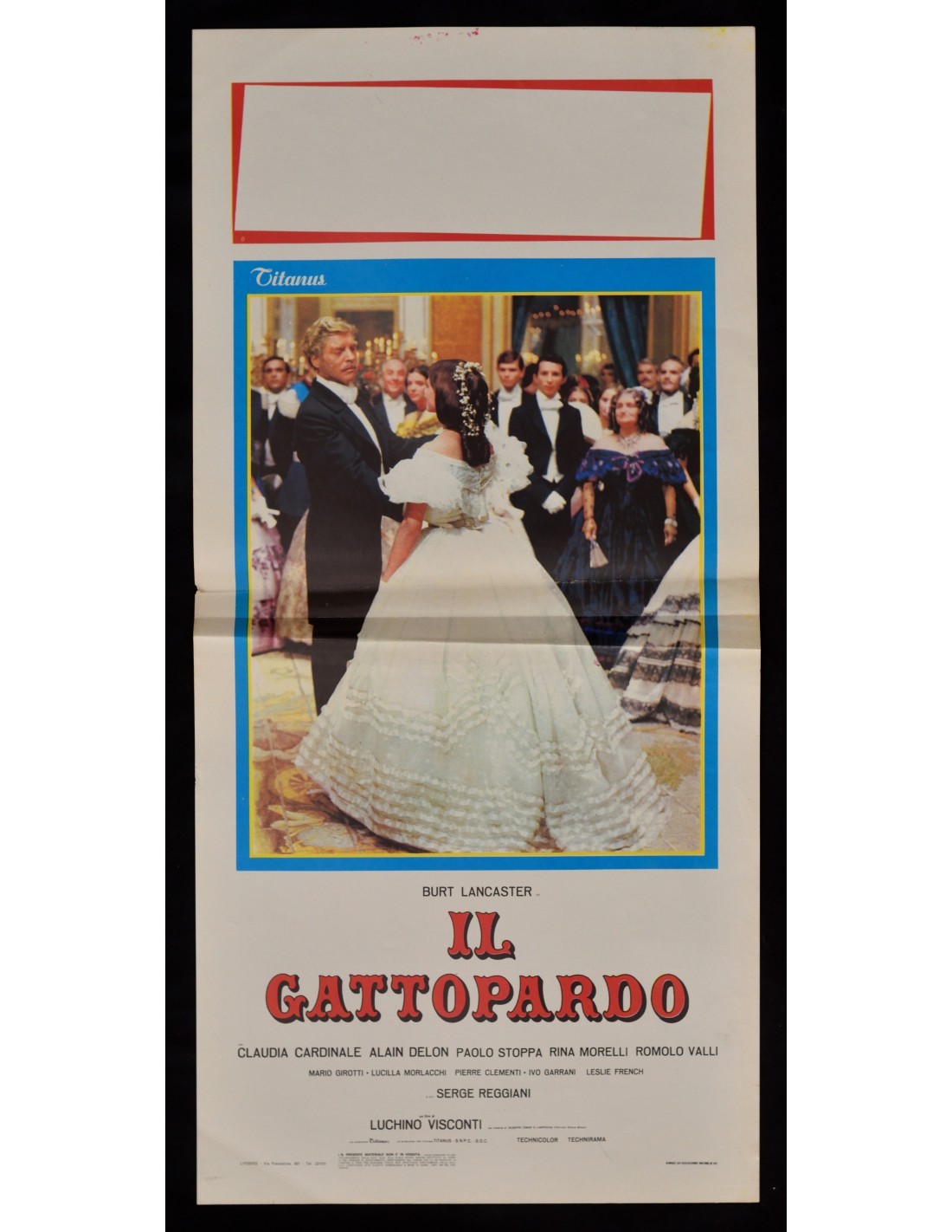 Locandina originale film Il Gattopardo (1963) - Regia di Luchino Visconti