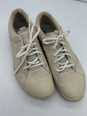 Ecco Biom Soft Leather Low Top Comfort Golf Spikeless Cream Beige Women's 39