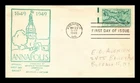US COVER ANNAPOLIS MARYLAND TERCENTENARY FIRST DAY ISSUE SCOTT 984