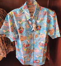 Disney Disneyland Theme Park Attractions RSVLTS Button Up Shirt XX-LARGE New