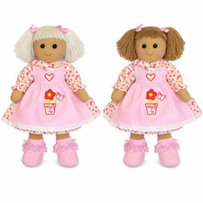 Personalised Rag Doll Baby Birthday Christening Bridesmaid Soft Body Toy Gift