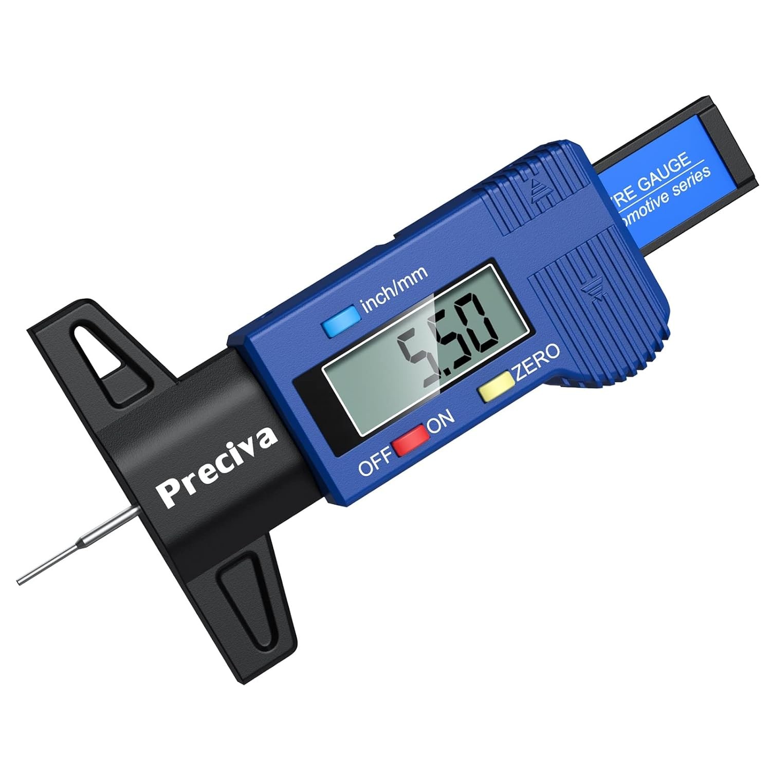 Tyre Tread Depth Gauge, Preciva 0-25.4mm/Inch Digital Tyre Tread Depth Checker,