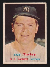 BOB TURLEY yankees 1957 TOPPS #264 VG-EX+ NO CREASES