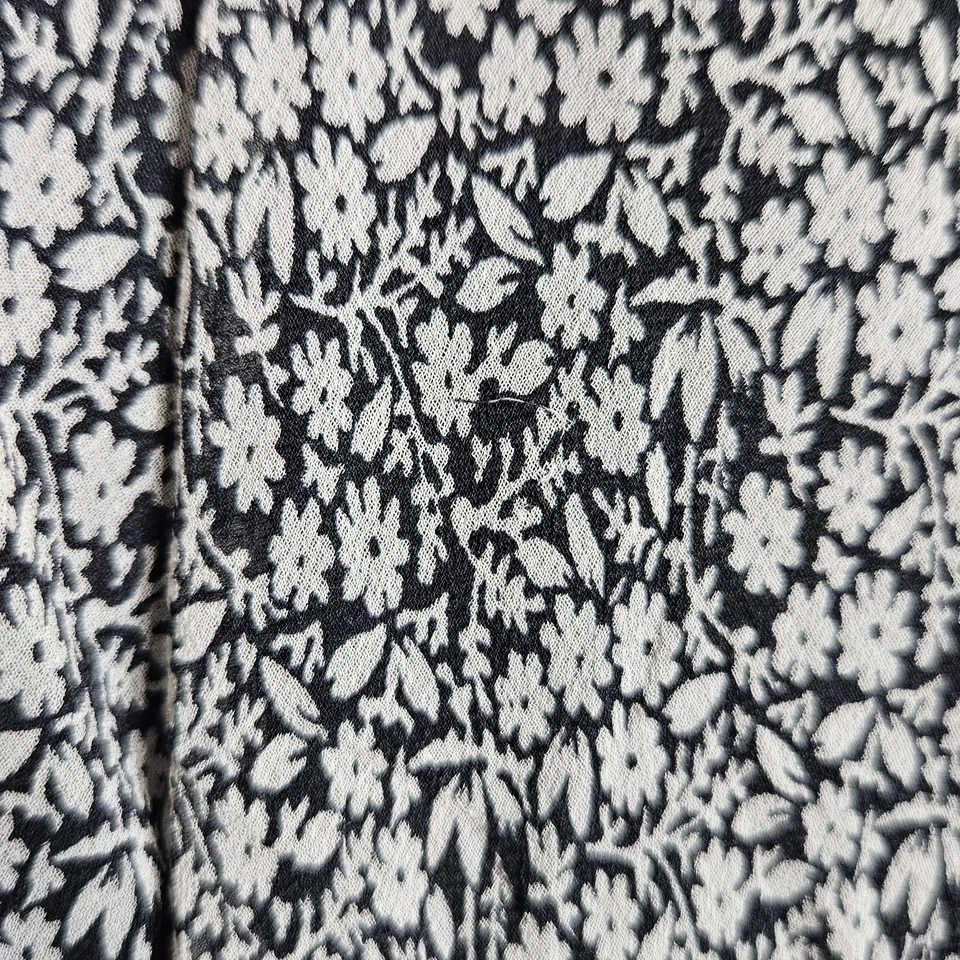 Vestido de Seda David Warren 12 DW Studio Negro Volantes Florales 90 De Colección Y2K Foto 4 de 4