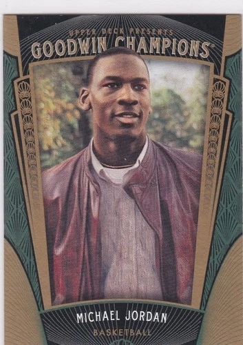 MICHAEL JORDAN Chicago Bulls Basketball Card UD Goodwin Champions #23 YOUNG MJ