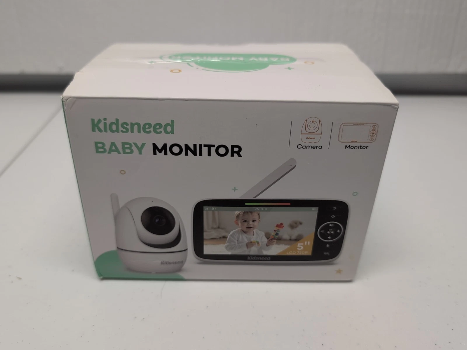 Kidsneed Baby Video Monitor with Remote Pan-Tilt-Zoom Camera Audio Night Vision