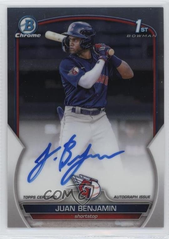2023 Bowman Chrome Prospect Auto Juan Benjamin #CPA-JBN Auto ic3