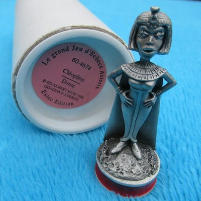 ASTERIX & OBELIX Römer KÖNIGIN Dame Cleopatra Schachfigur Zinnfigur Zinn EXTEC