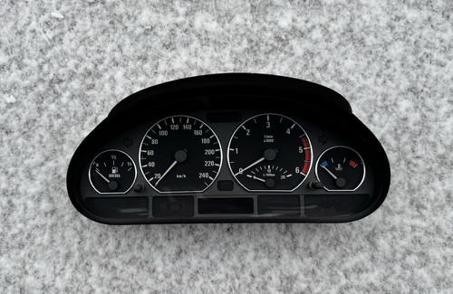 BMW 3er E46 Tacho Kombiinstrument Aluringe | Diesel & Schaltgetriebe