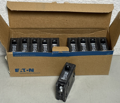 #ad EATON BR120 Circuit Breakers 10 Pack 20 AMP 1 Pole Type BR *NEW BOX of 10* $69.99