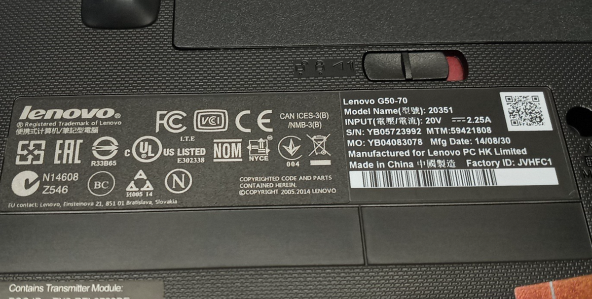 Lenovo G50-70 Laptop 15.6