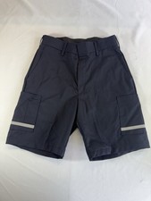 FedEx Stan Herman Workwear Cargo Shorts Mens 30R-44R Navy Blue Reflective Strips