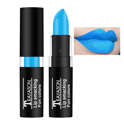 AKARY Blue Matte Lipstick Makeup, Long-Lasting Non-Stick Cup Goth Lip Gloss, Vin