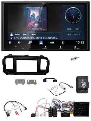 Kenwood Bluetooth 2DIN USB DAB Steering Wheel Car Stereo for Citroen Jumpy Spacetourer P