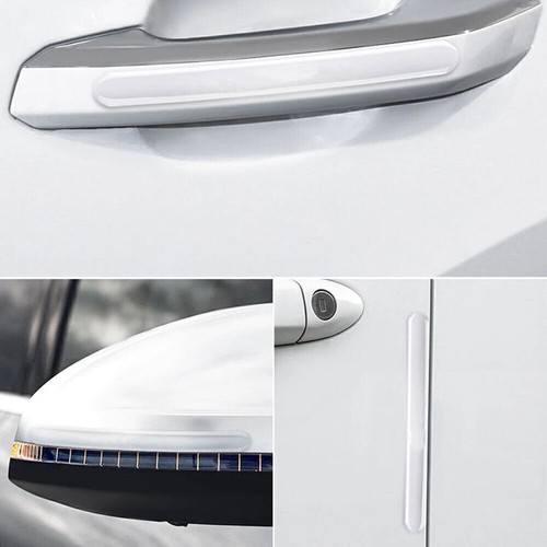 Car Door Handle Bowl Sticker Protector Film Anti Scratch Cover Decor Accessories - Foto 3 di 16