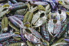 4" Green Pumpkin Junebug Craw Flapper Yo Mama Beaver Creature Baits Bass Fishing