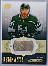 ILYA KOVALCHUK 2018-19 ENGRAINED REMNANTS #/100!  LOS ANGELES KINGS!