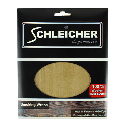 Smoking Wraps Schleicher Räucherholz 6er Zedernholz Grill BBQ Fleisch Geflügel