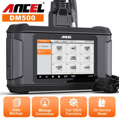 ANCEL DM500 Car Mileage Adjustment Odometer Correction OBD2 Diagnostic Scanner