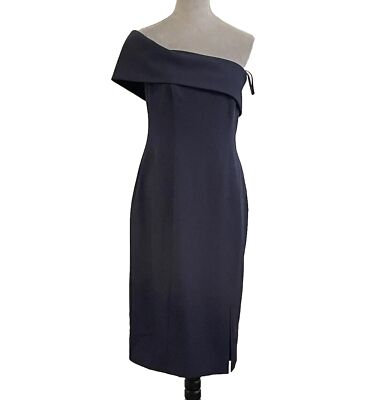 Eliza J One Shoulder Sheath Dress Size: