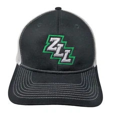 ZLL Snapback Trucker Hat Black One Size Embroidered Mesh Back Port Authority