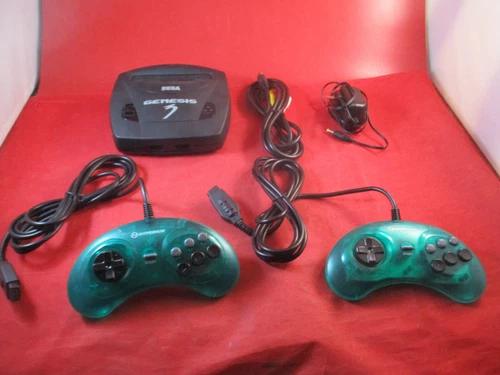 Sega Genesis Model 3 Console System w/2 6-Button Controllers AV Power Supply