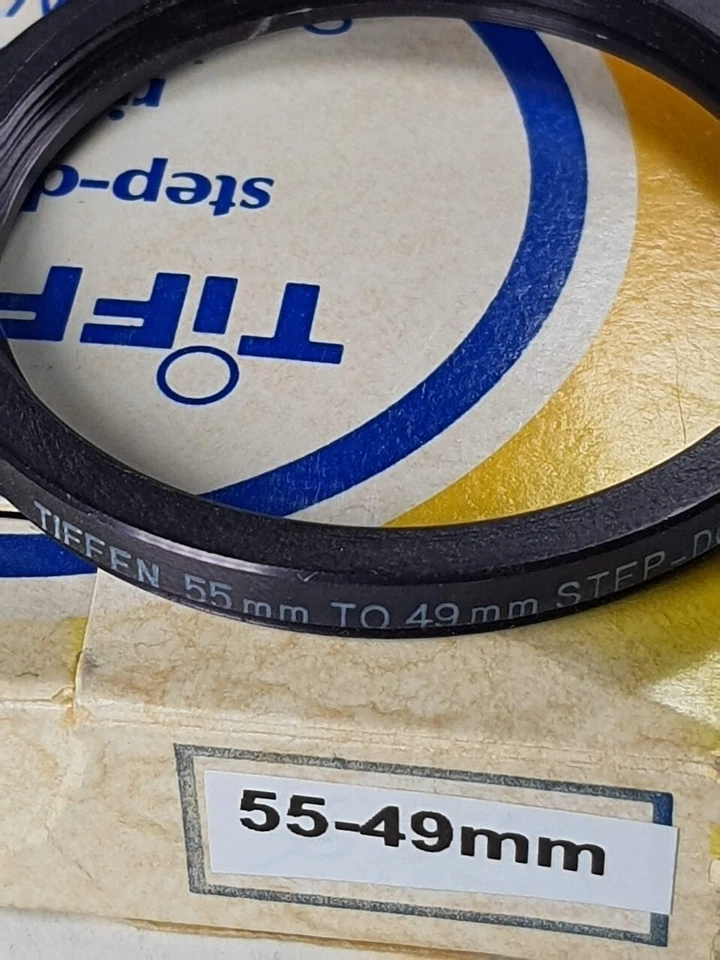 TiFFEN 55-49mm Step-Down Lens Filter Converter Adapter Ring 55mm-49mm E55-E49 OS - Image 3 of 4