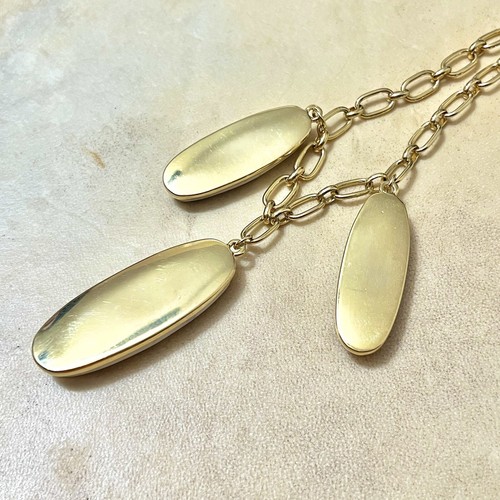 Vince Camuto Howlite Gemstone Pendant Necklace, Green Rhinestone & Gold Tone - Picture 9 of 12