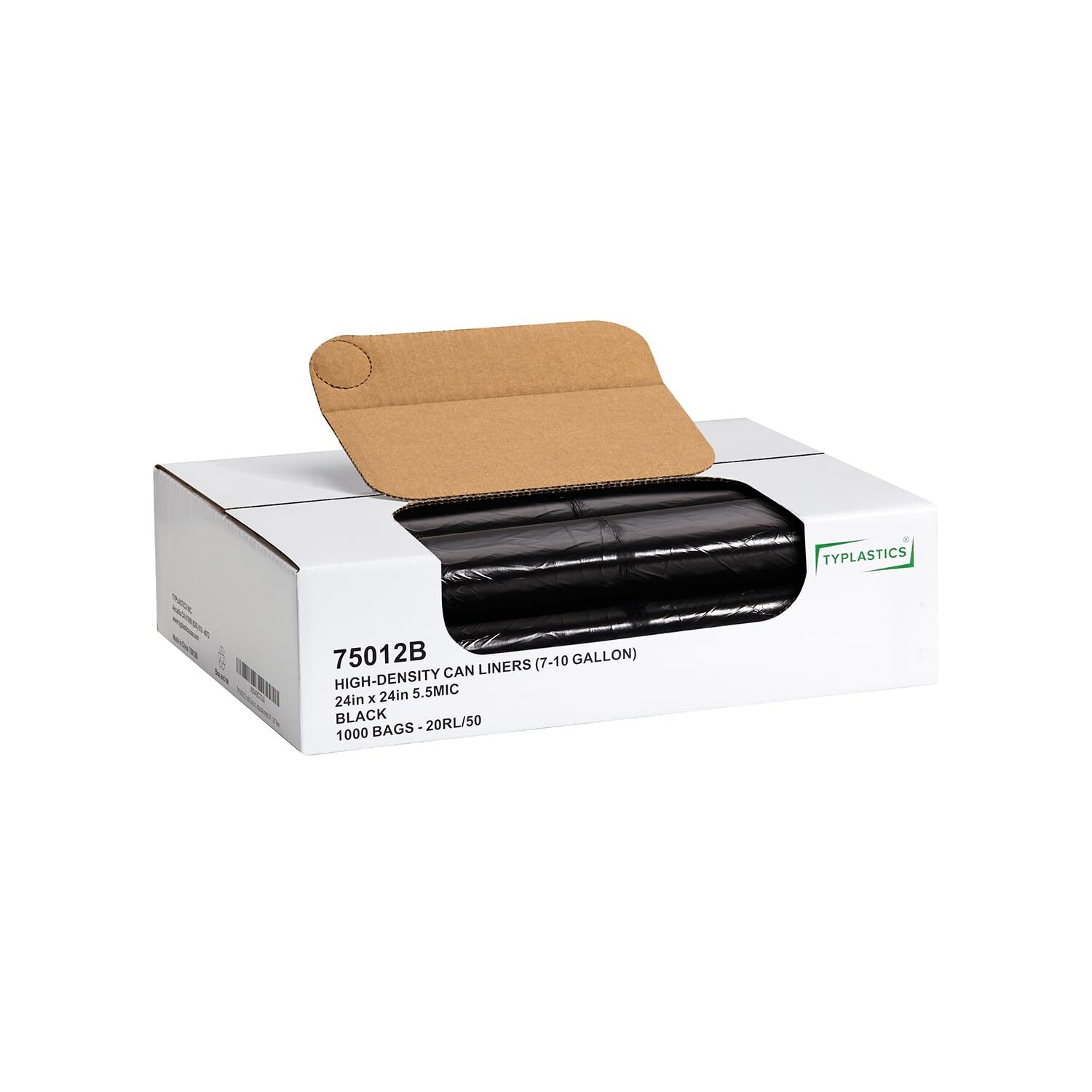 Trash Can Liner - Wholesale 1000 Count Black Garbage bags on Perforated Roll ...-image