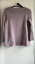 NWOT Loft Purple Knit Crew Neck Sweater Casual Top Women's Size XS